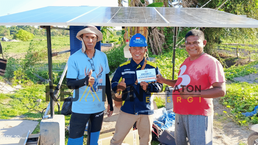 proyek air bersih reja aton energi pompa air tenaga surya