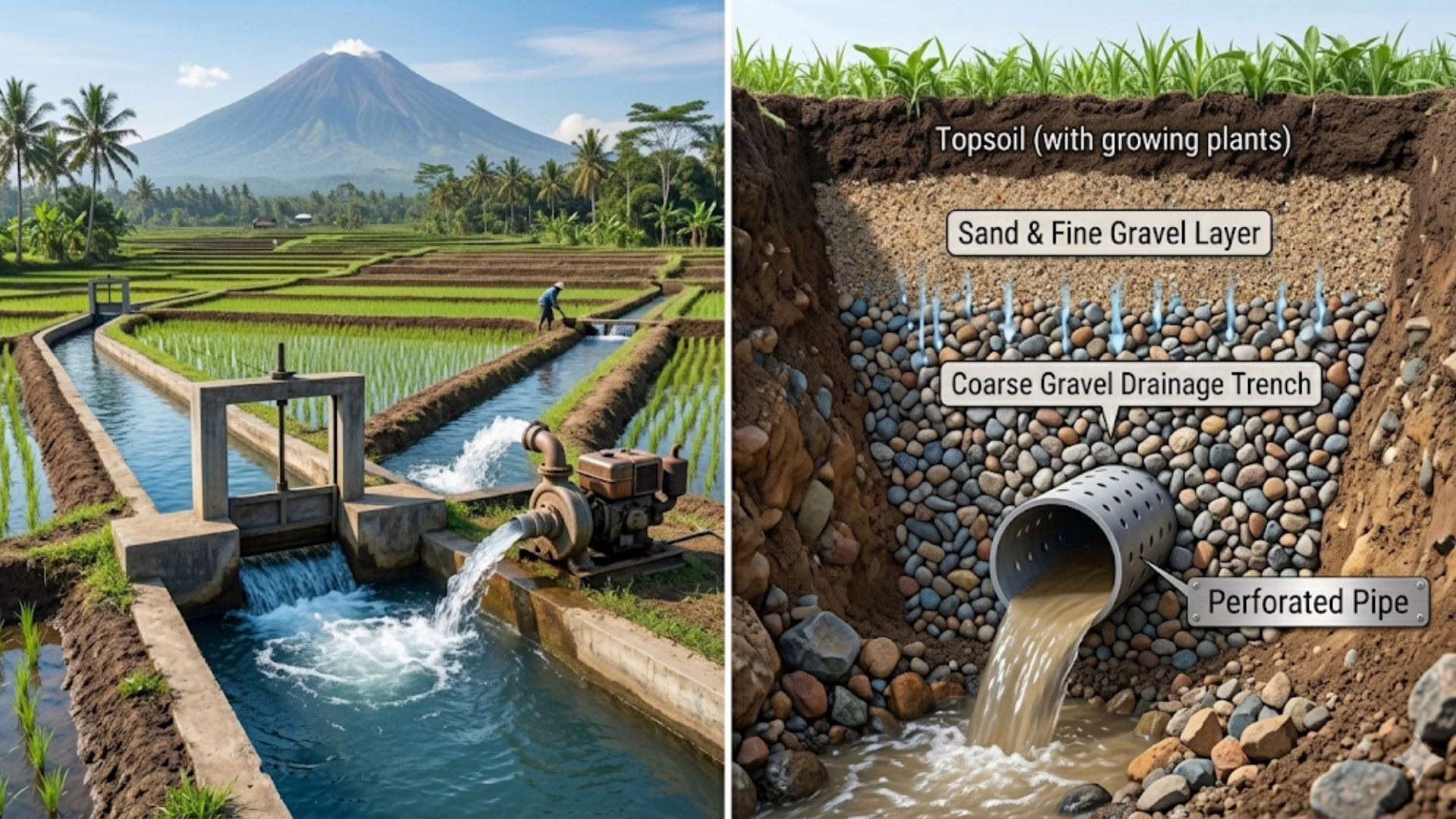 perbedaan irigasi dan drainase