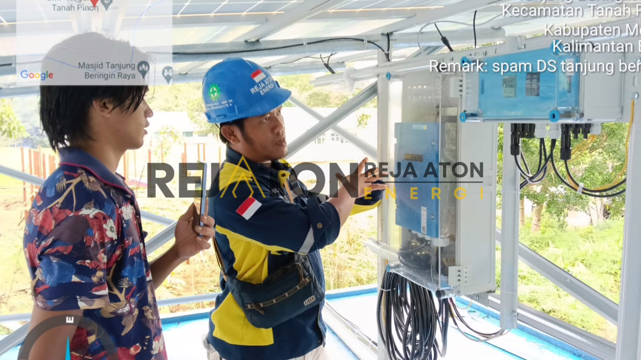 Spesifikasi Pompa Tenaga Surya Head : 40 meter Debit : 4 liter/detik PS21800 8-7 di Bangka Tengah