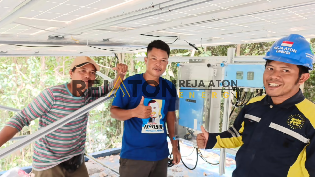 Spesifikasi Pompa Tenaga Surya Head : 140 meter Debit : 1 liter/detik PS21800 1-25 di Tanggamus