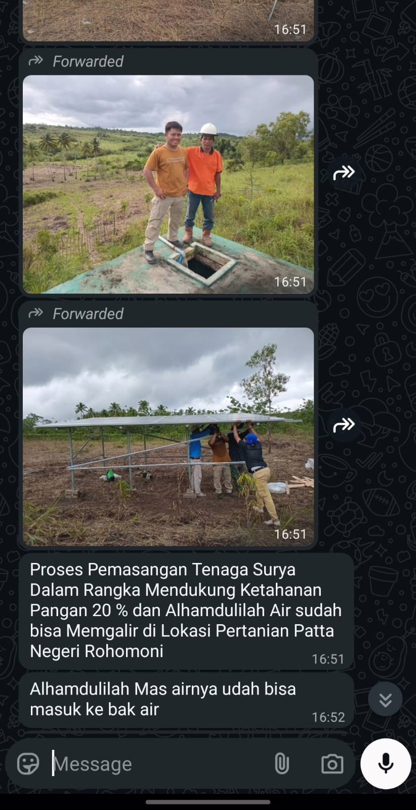 Testimoni PATS Irigasi Sawah