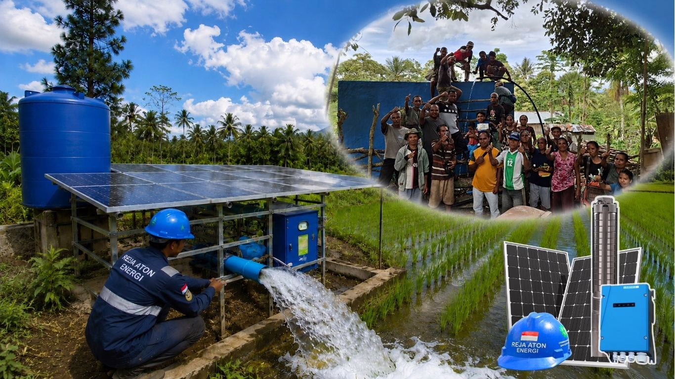 Pompa Air Tenaga Surya Rejaton